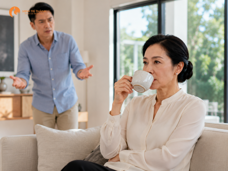 bất động thanh sắc khi chồng ngoại tình