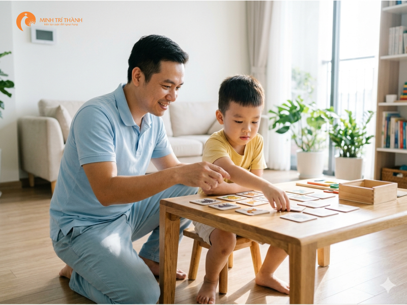 rèn luyện tập trung cho trẻ tại nhà