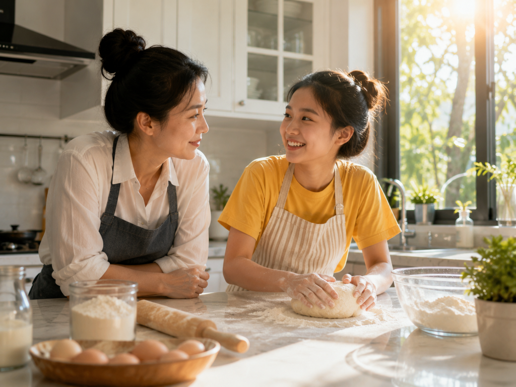 cha mẹ giúp con vượt qua áp lực đồng trang lứa