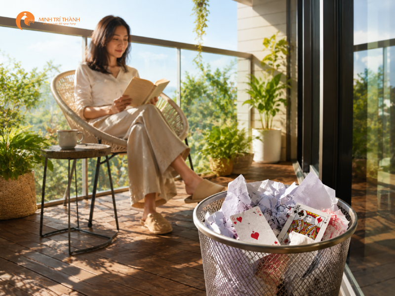 chăm sóc bản thân khi chồng cơ bạc