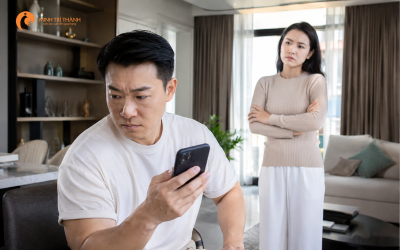 dấu hiệu chồng bóc bánh trả tiền
