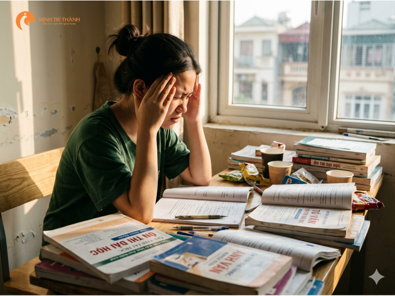 dấu hiệu nhận biết áp lực thi cử