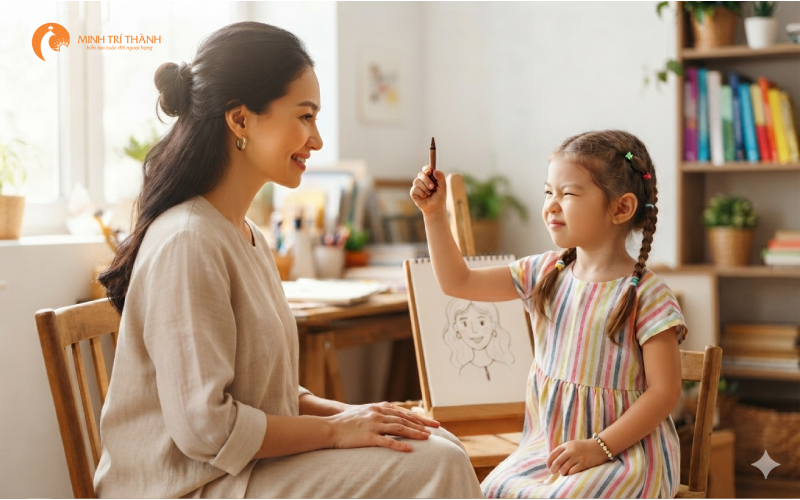 dạy bé vẽ người