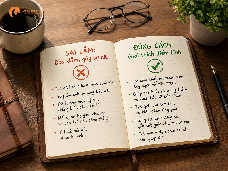 sai lầm khi dạy trẻ kỹ năng không đi theo người lạ
