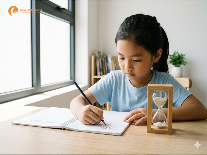 thời gian tập trung trung bình của trẻ