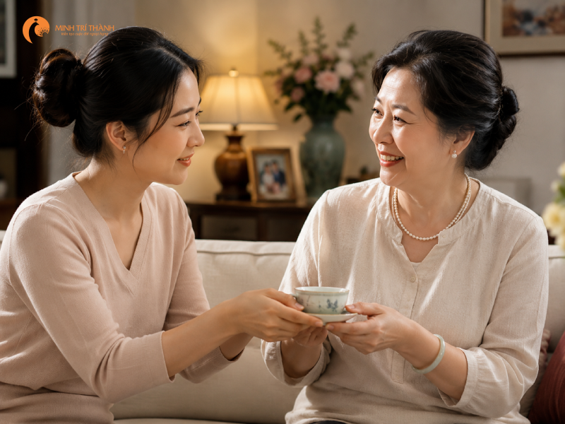 tặng quà là cách lấy lòng mẹ chồng hiệu quả