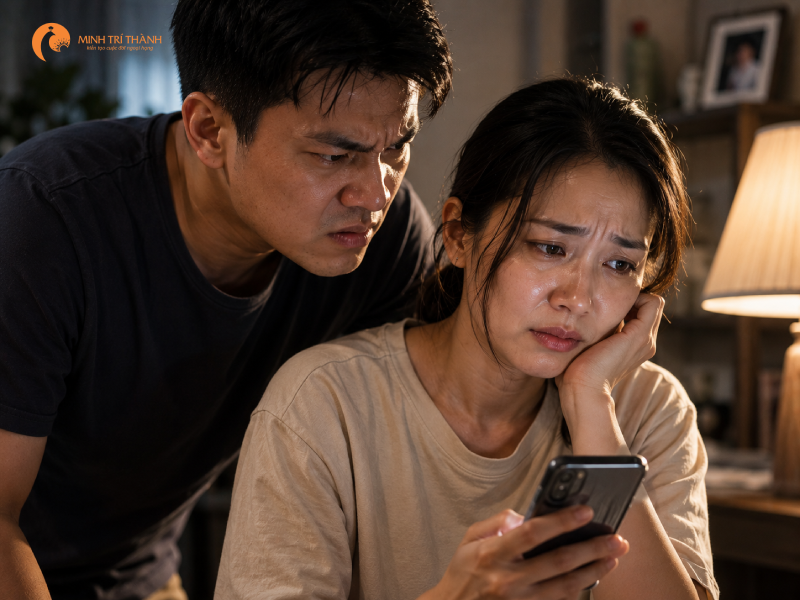 chồng ghen tuông mù quáng là gì