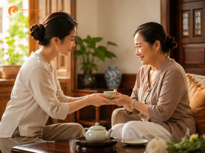 mẫu câu xin lỗi mẹ chồng theo từng tình huống