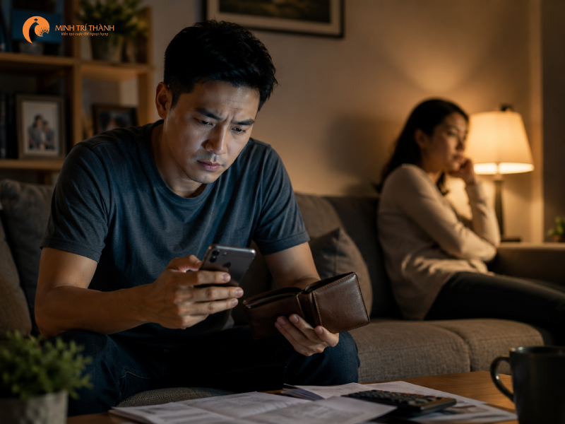 vì sao chồng không chủ động đưa tiền cho vợ